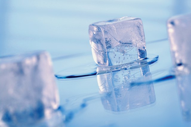 Melting ice cubes