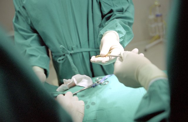 Doctors operating