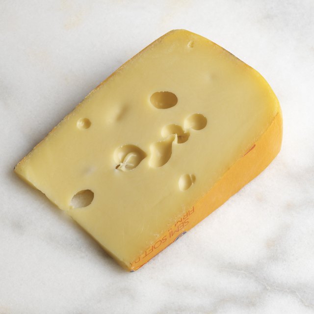 Wedge of Swiss cheese