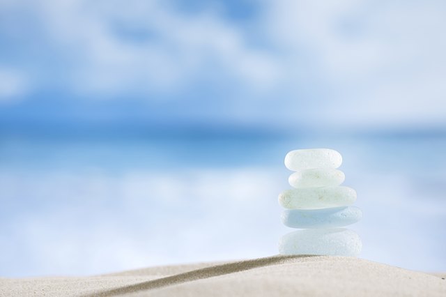 sea glass seaglass with ocean , beach and seascape
