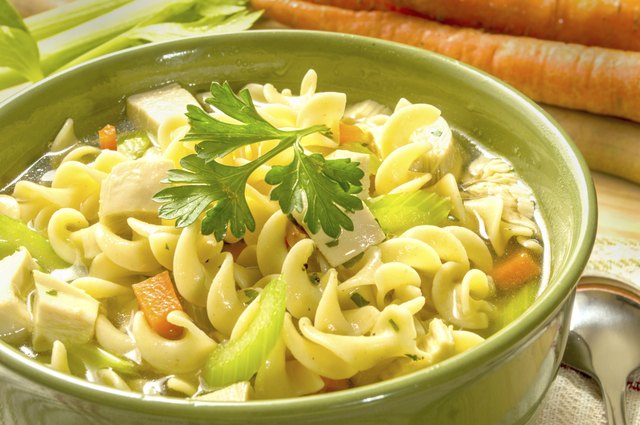 bowl of chicken soup