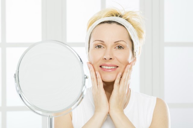 Woman and face care.