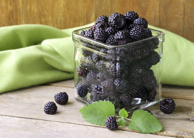 organic ripe black berry raspberry (blackberry)