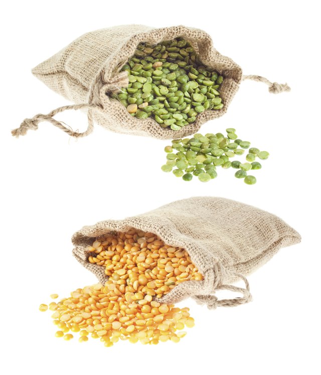 Yellow and green split pea