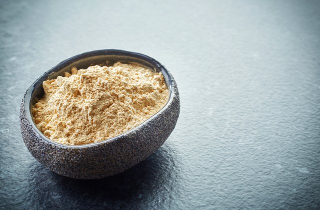 bowl of maca powder
