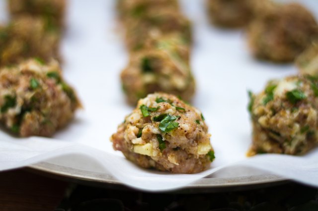 Chicken Meatballs Ready for the Oven