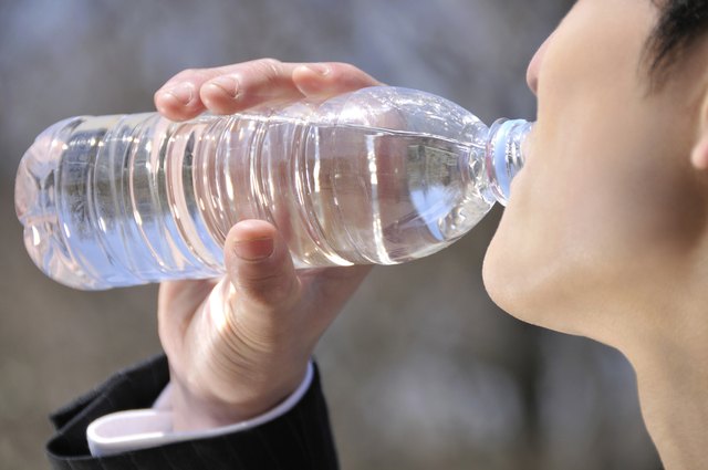 Man drinking water