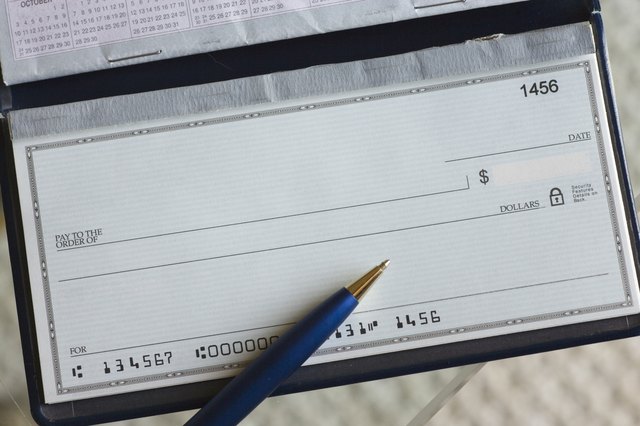 How to Write a Personal Check to Yourself | Livestrong.com