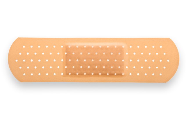 View of an adhesive plaster