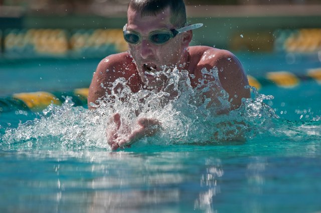 Breast Stroke Swimming Race