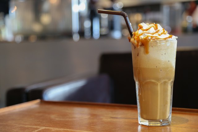 Caramel Cappuccino frappe coffee