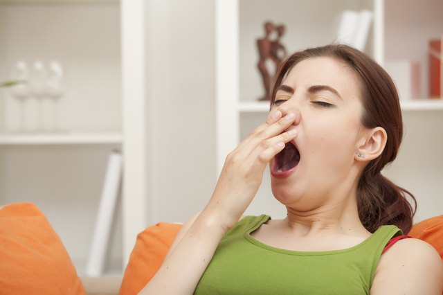 yawning woman