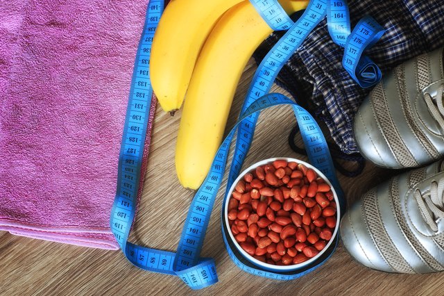 concept fitness food banana