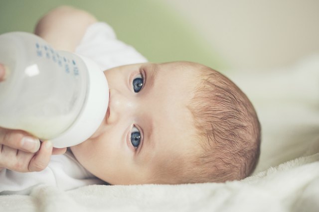 Baby Boy Drinking Milk