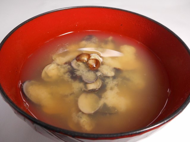 Miso soup of the corbicula