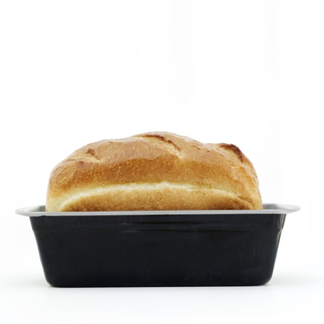 close-up of a loaf of freshly baked bread
