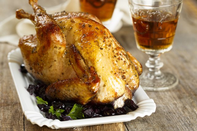 Baked guinea fowl