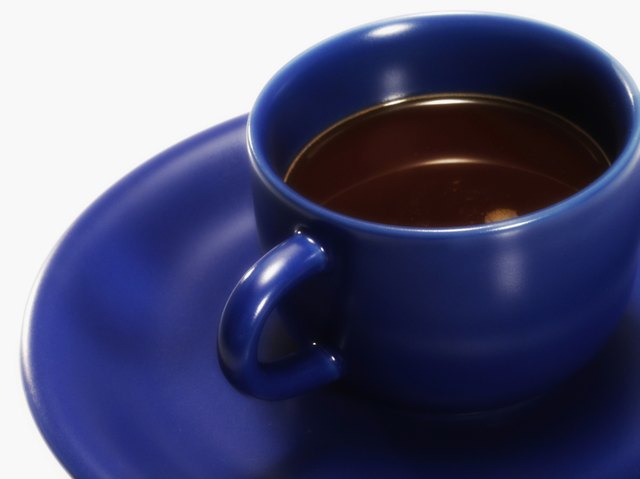 A cup and saucer