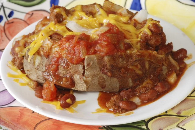 Chili Cheese Baked Potato