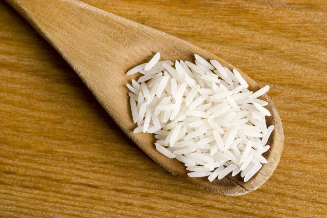 Spoon with rice