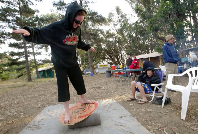 Trainees Hang Ten At California Surfing School