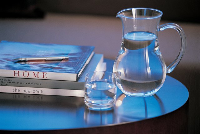 Pitcher of Water on Side Table