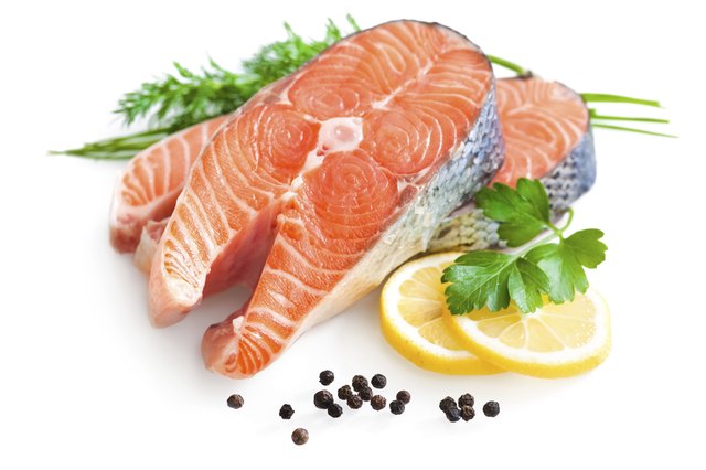 Fresh salmon fillet