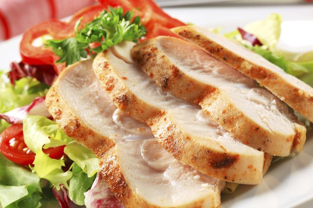 Chicken breast with green salad