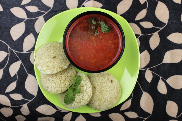 South Indian food Idly Sambhar