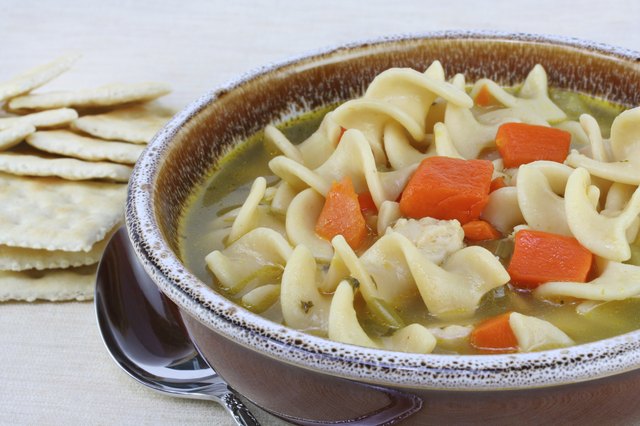 Hearty Chicken Noodle Soup with Carrots