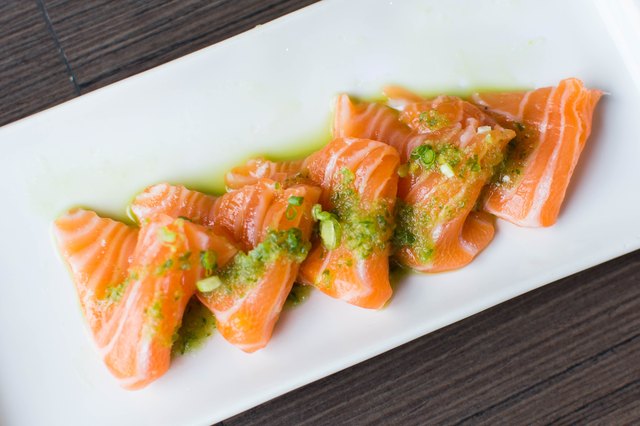Salmon sashimi - Japanese food