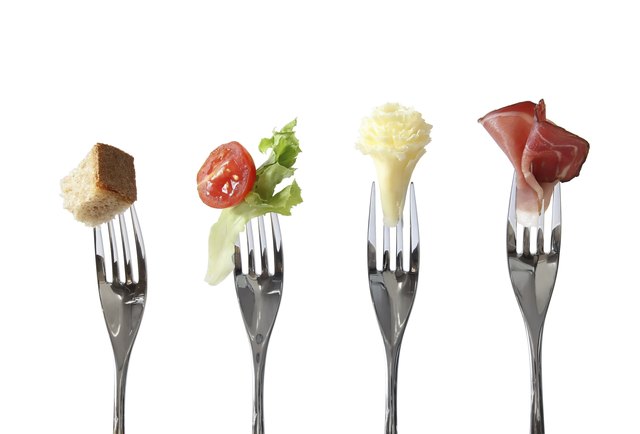Food on forks