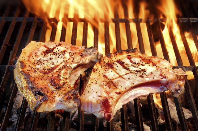 How to Cook Pork Steak on a Propane Grill | Livestrong.com