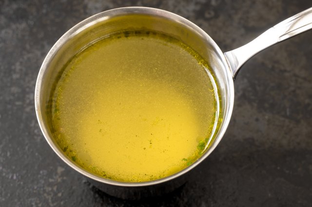 Broth in a saucepan
