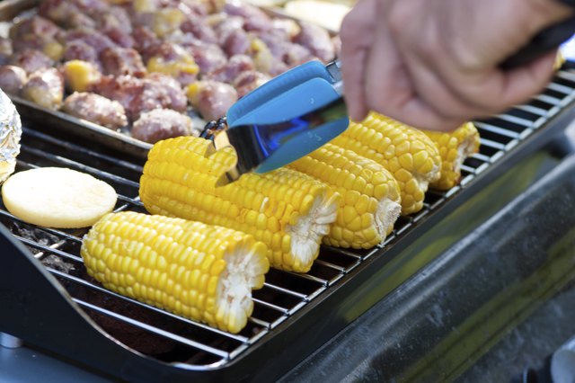 Grilled Corn And Meat