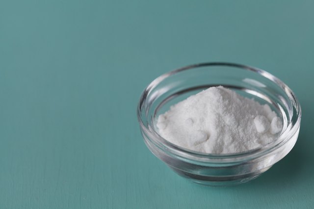 Baking soda, Sodium bicarbonate with copy space for text