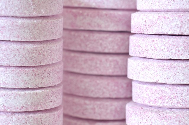 Soluble purple magnesium tablets