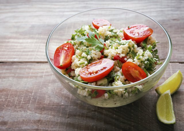 Tabbouleh with couscous and parsley
