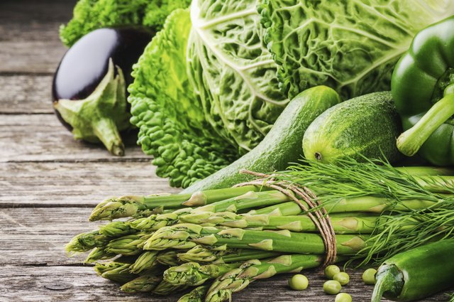 Green organic vegetables
