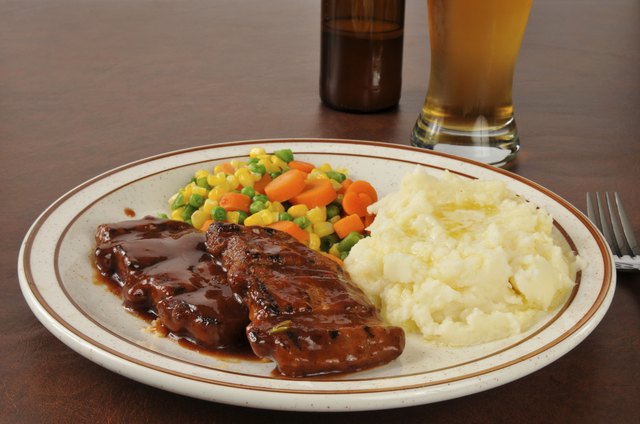 Barbecued pork and beer