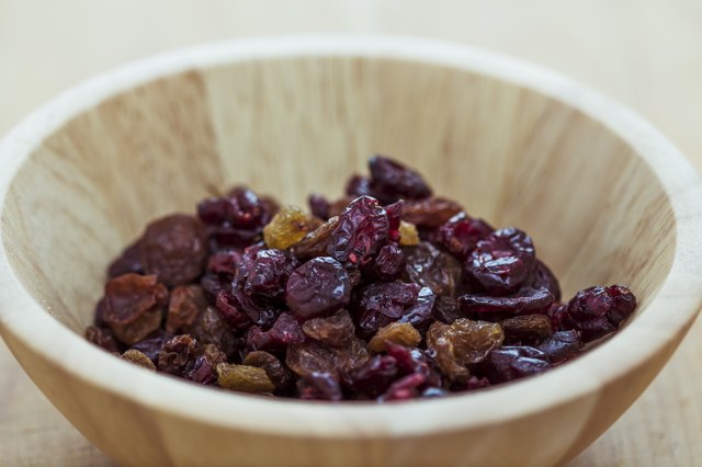 Cranberry and raisin