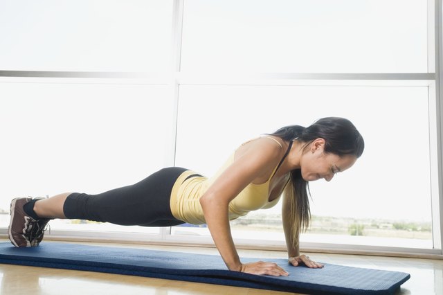 Woman Doing Push-ups