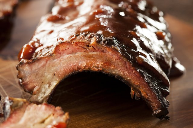 Smoked Barbecue Pork Spare Ribs