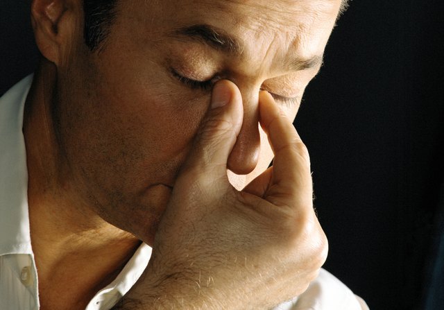 Stressed man