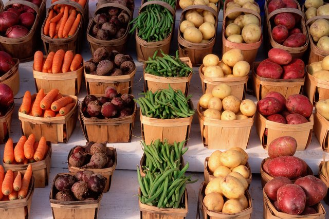 Row of vegetables