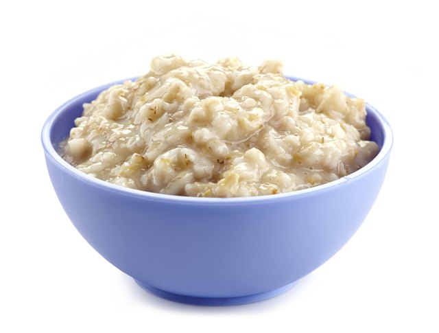 Bowl of oats porridge