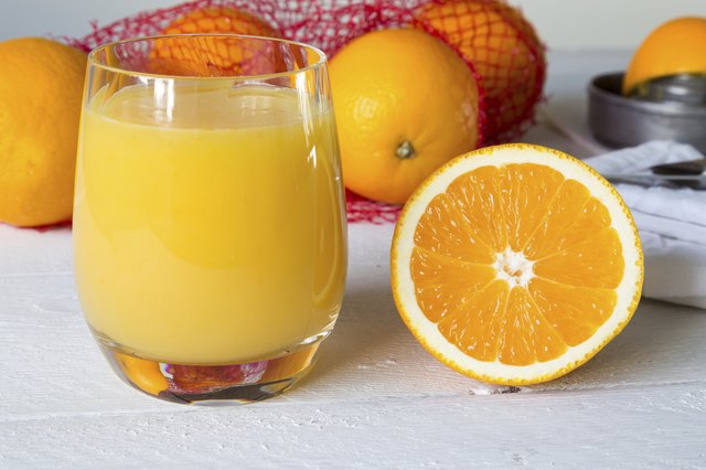 Orange juice in glass