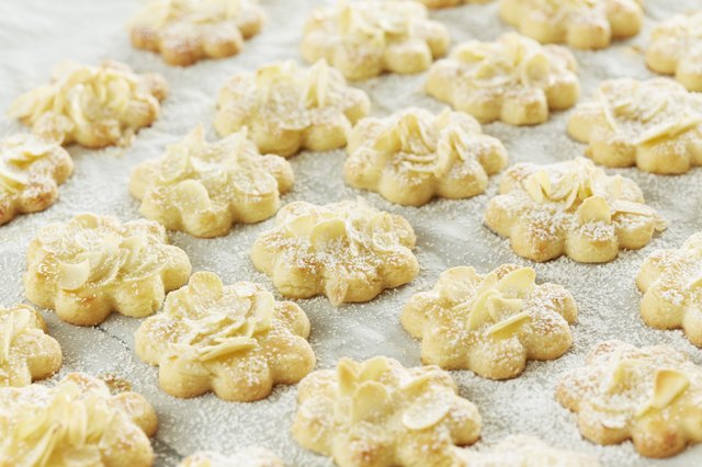 Close up of Christmas cookies