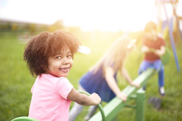 Group of kids playing together