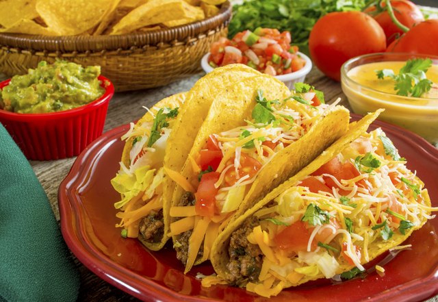 The Calories In Cheese & Beef Tacos | Livestrong